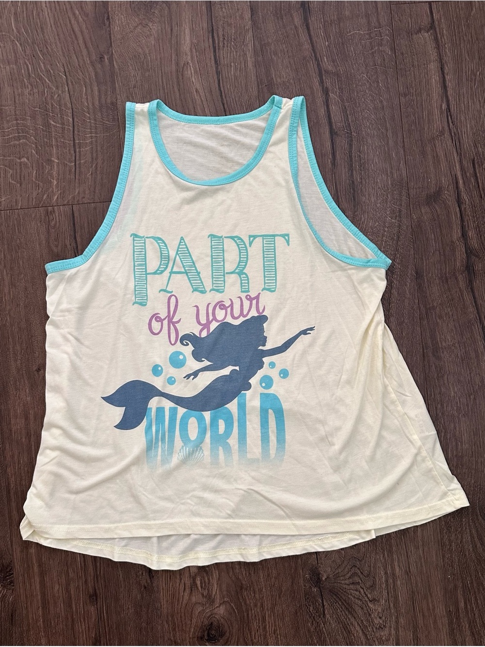 3/$15 Disney Pajama Tank With Ariel Graphic